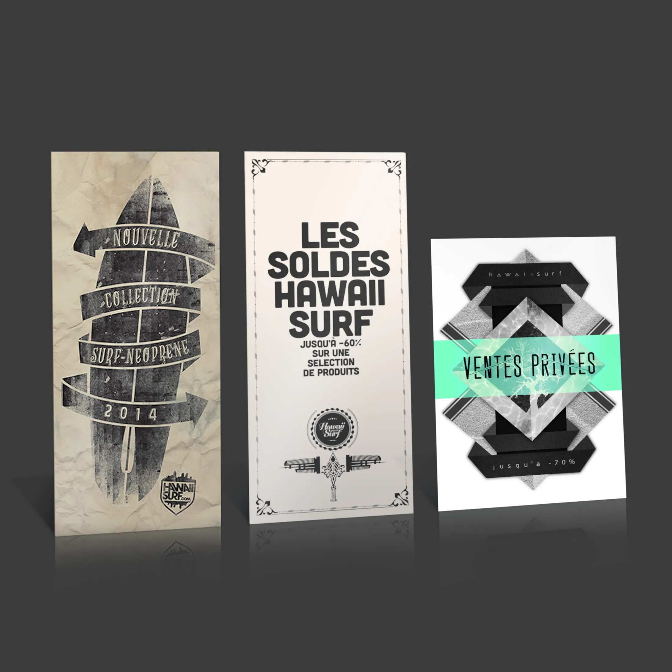 Série de supports de communication en point de vente