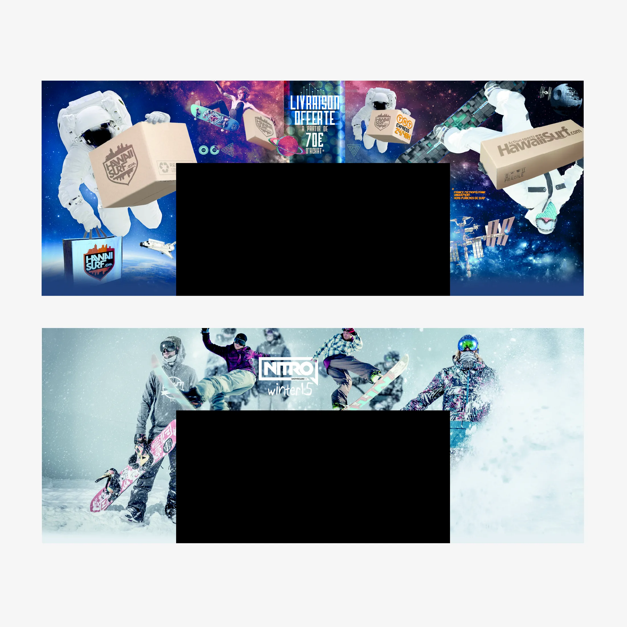 Habillages du site web