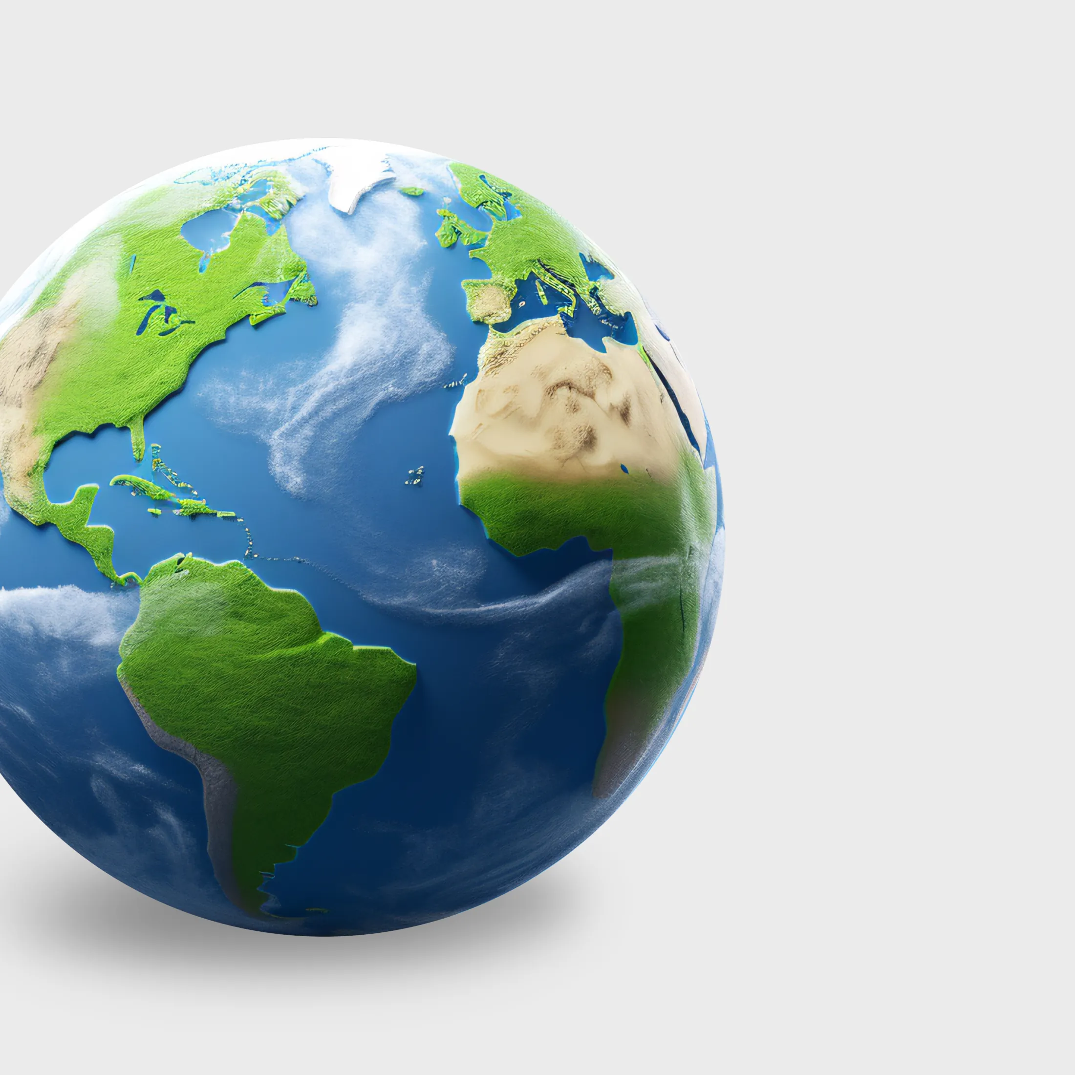 Globe terrestre stylisé
