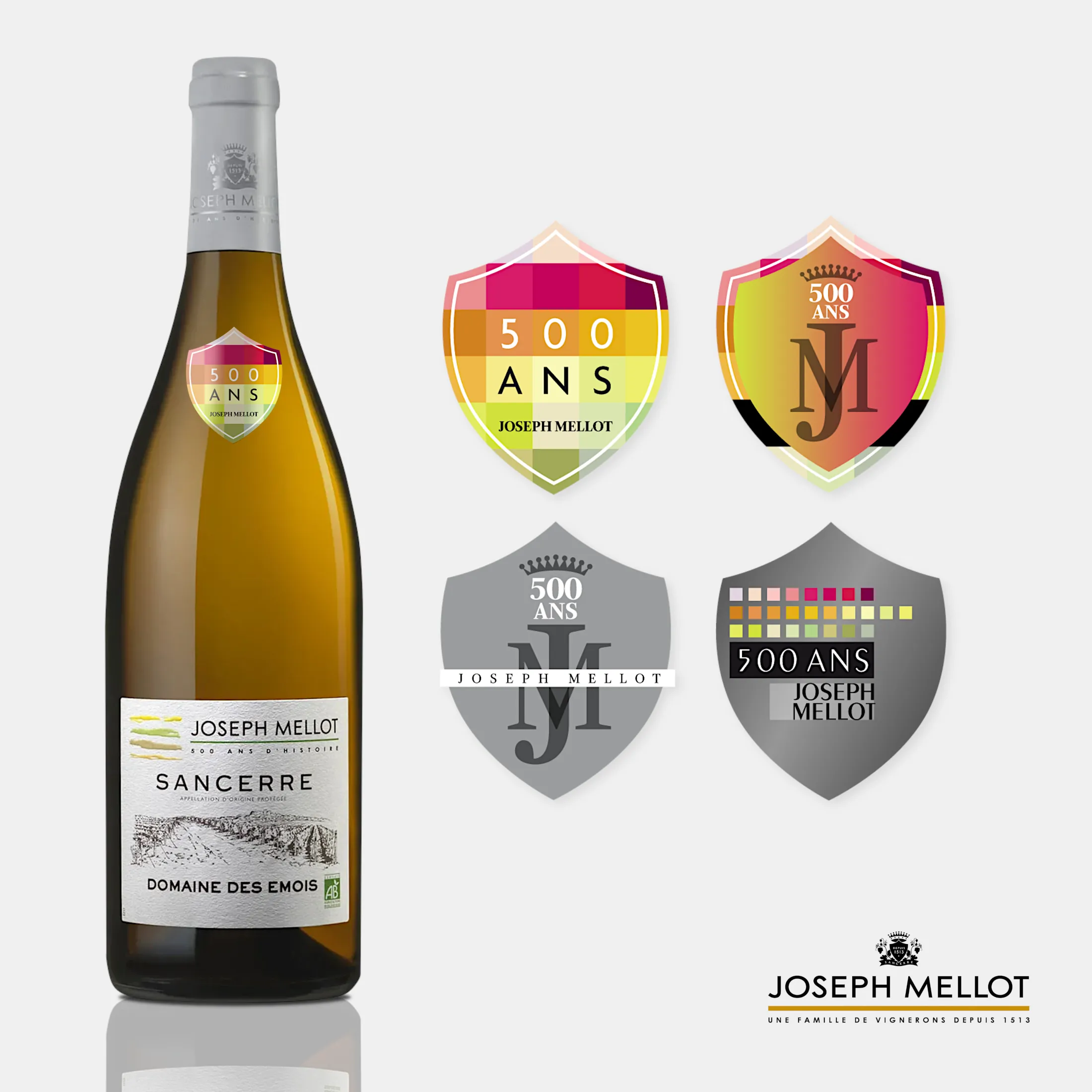 Étiquettes de col pour la Maison Joseph Mellot